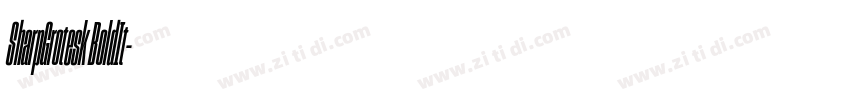 SharpGrotesk BoldIt字体转换